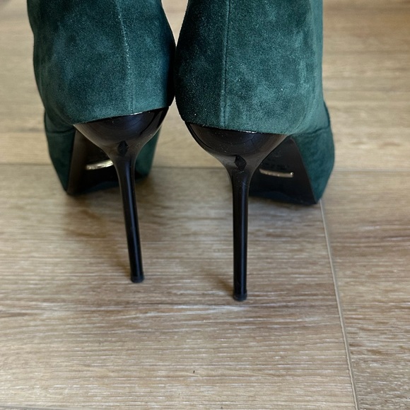 Giuseppe Zanotti Green Suede High Boots with Box Size 39 - Picture 6 of 11